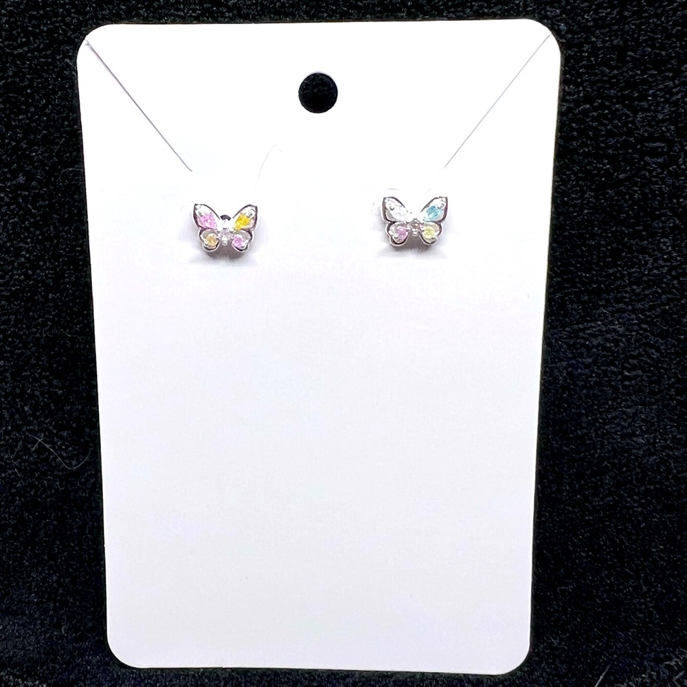Butterfly stud earrings